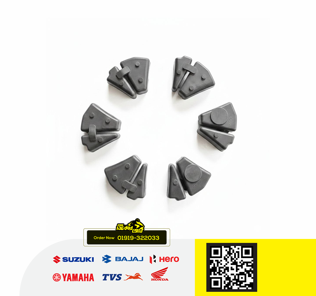 Drum Rubber (Damper) for Yamaha FZS V2, FZS V3, FZS V4, R15 V3, R15 V4, R15M, MT15 (Double Disk All) bike._img_0