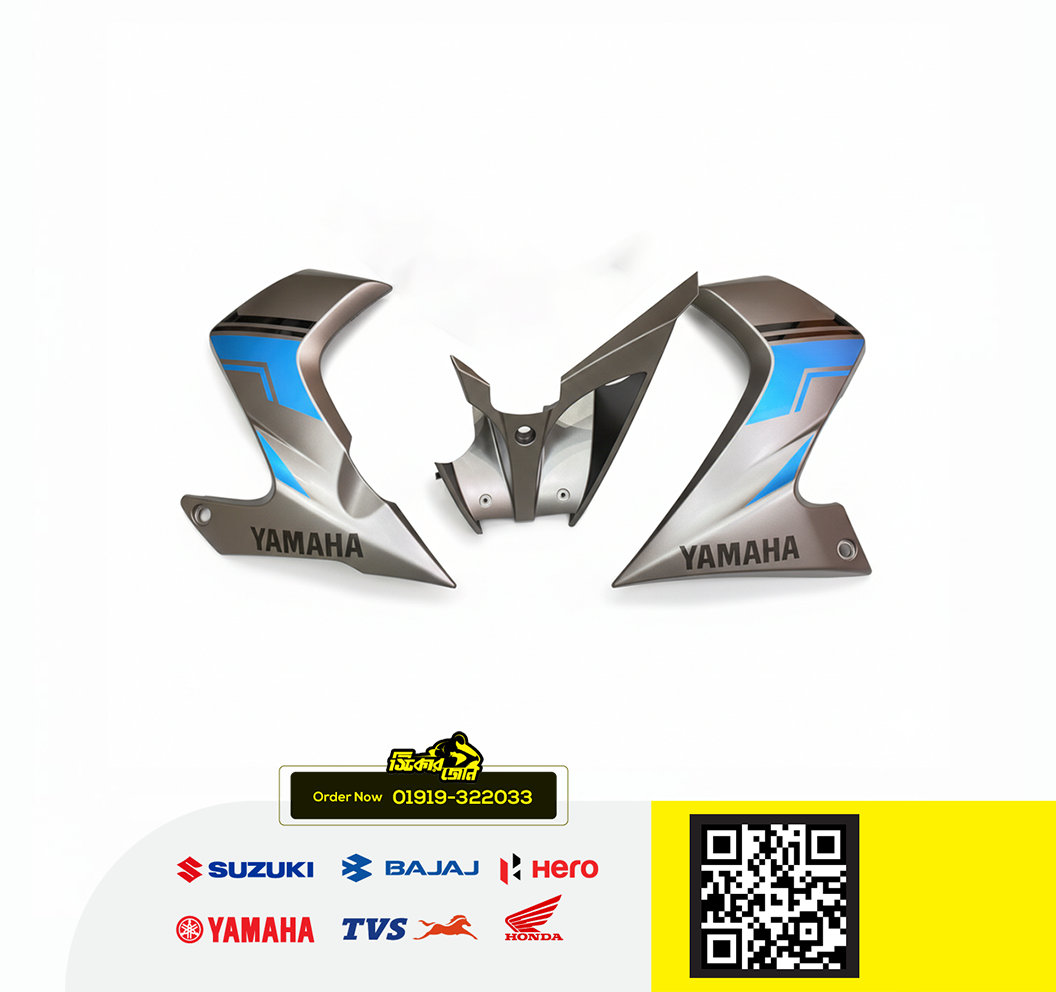 Engine Guard for Yamaha FZS V2 (Grey Color) bike._img_0