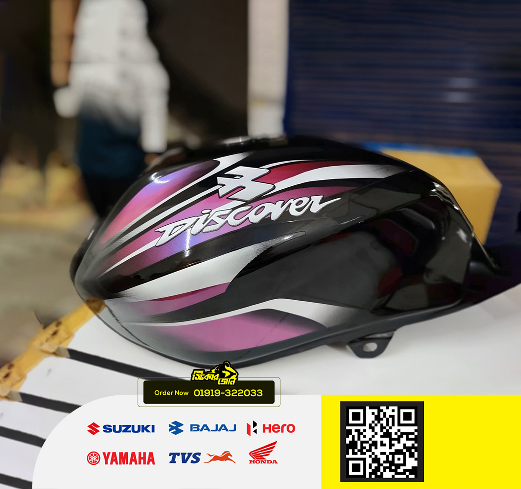 Fuel Tank for Bajaj Discover 100 (Magic Black) bike. P2_img_1