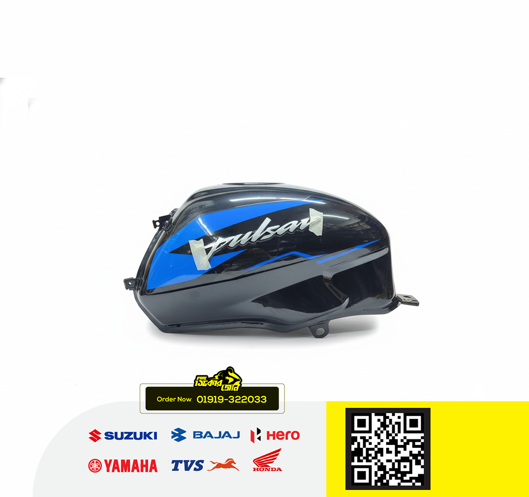 Fuel Tank for BAJAJ Pulser UG7 (Double & Single Disk ABS, Black-Blue) bike. P2_img_0