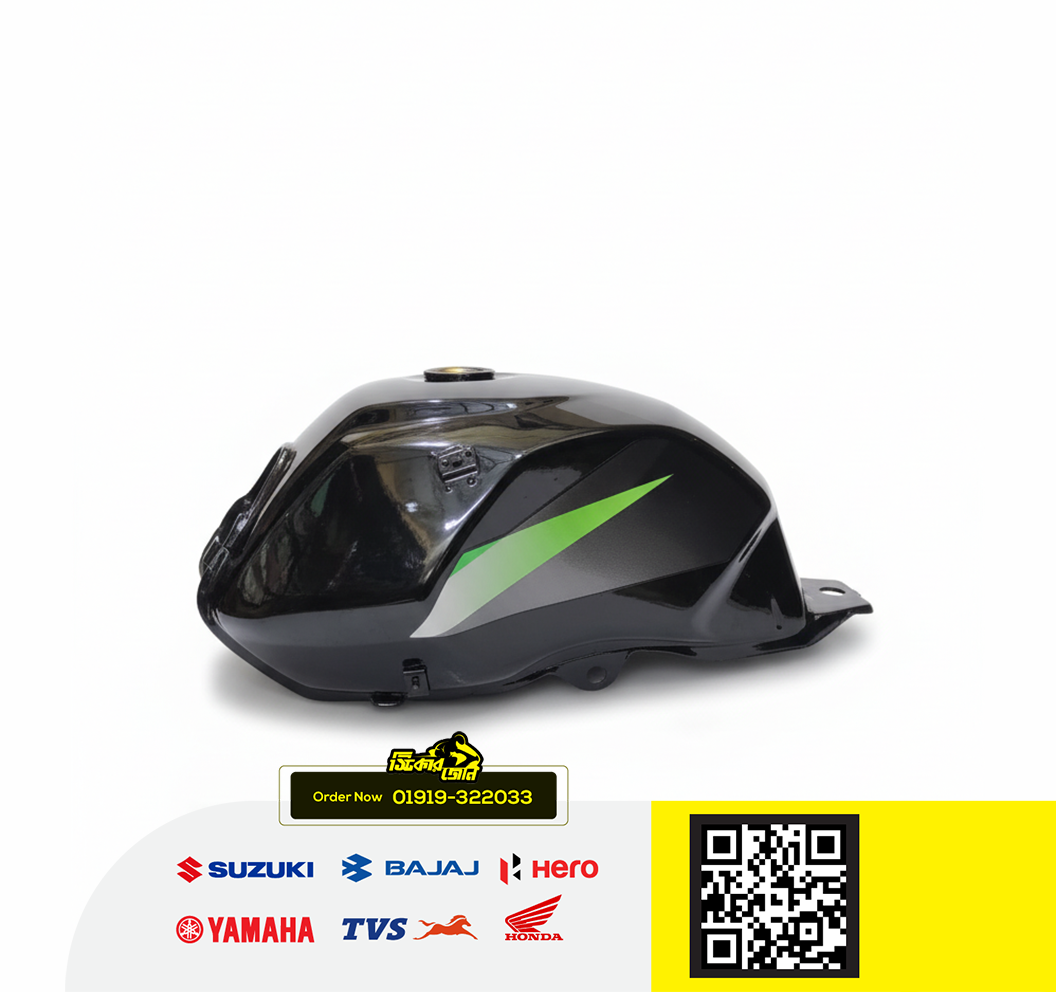 Fuel Tank for Tvs Styker Black Green tanky P2_img_0