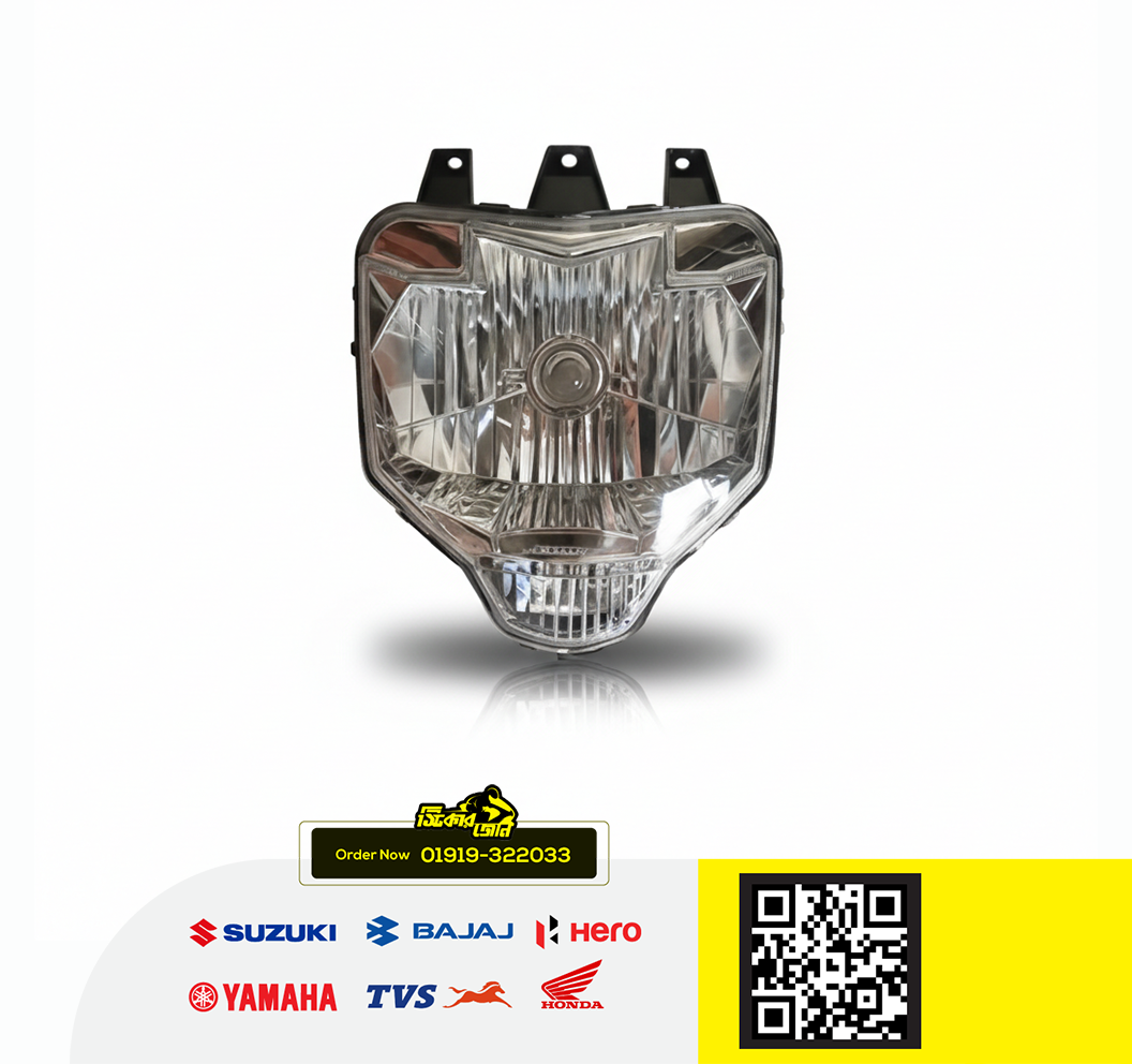 Headlight Assy for Yamaha FZS V2 bike._img_0
