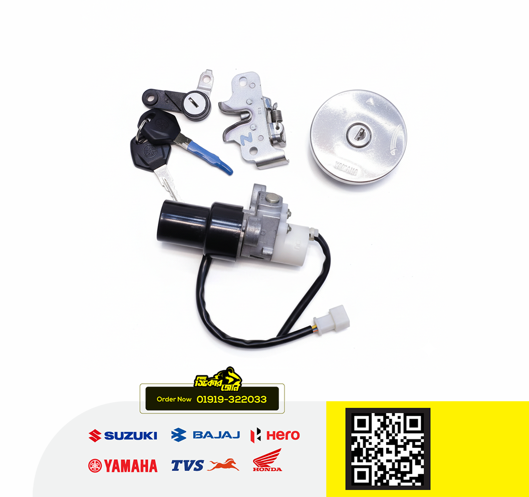 Lock Set for Yamaha FZS V2 & Fazer V2 Bike._img_0