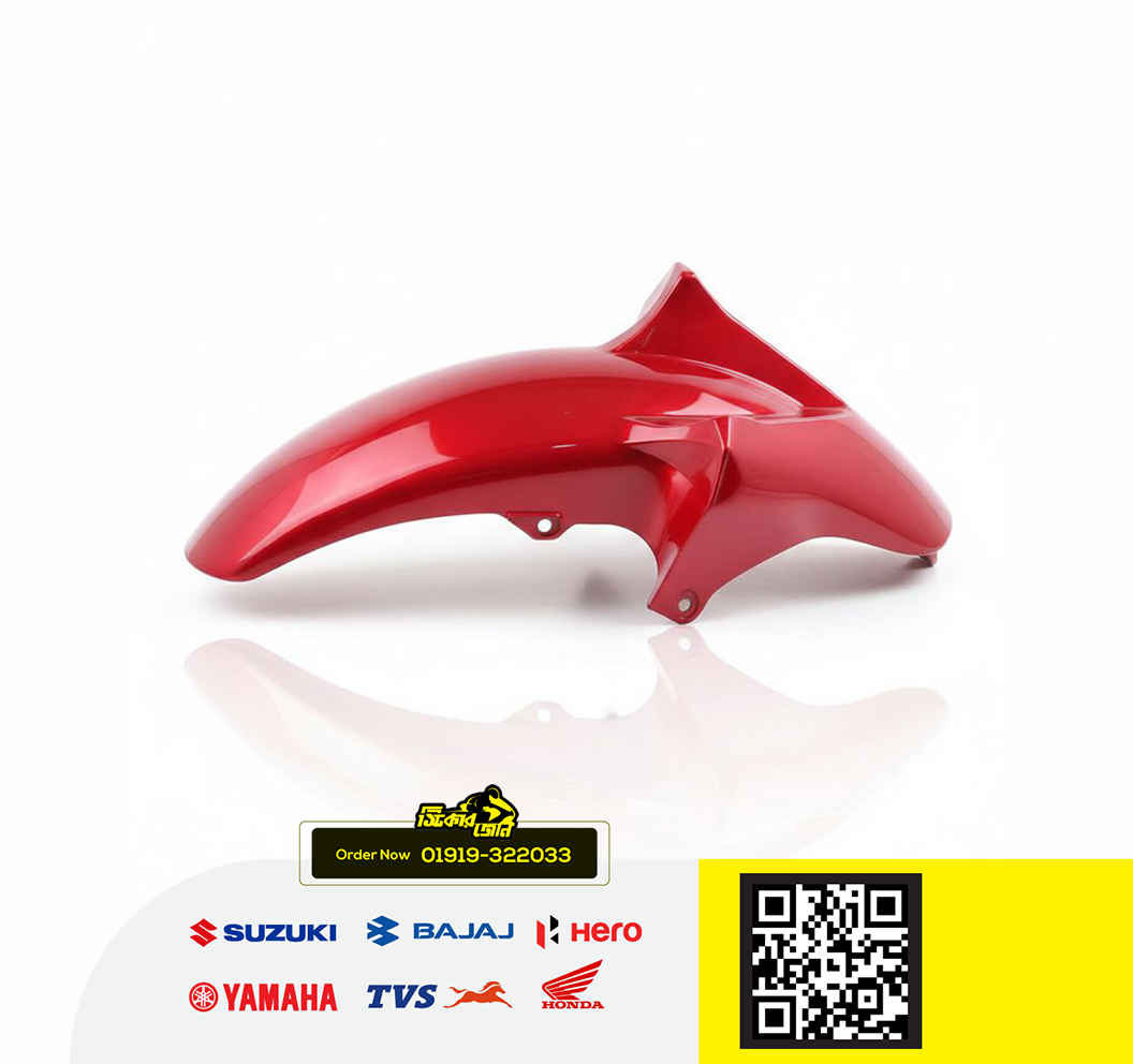 Mudguard for Yamaha FZS V1, FZS V2, Fazer V1, Fazer V2 (Red) bike._img_0
