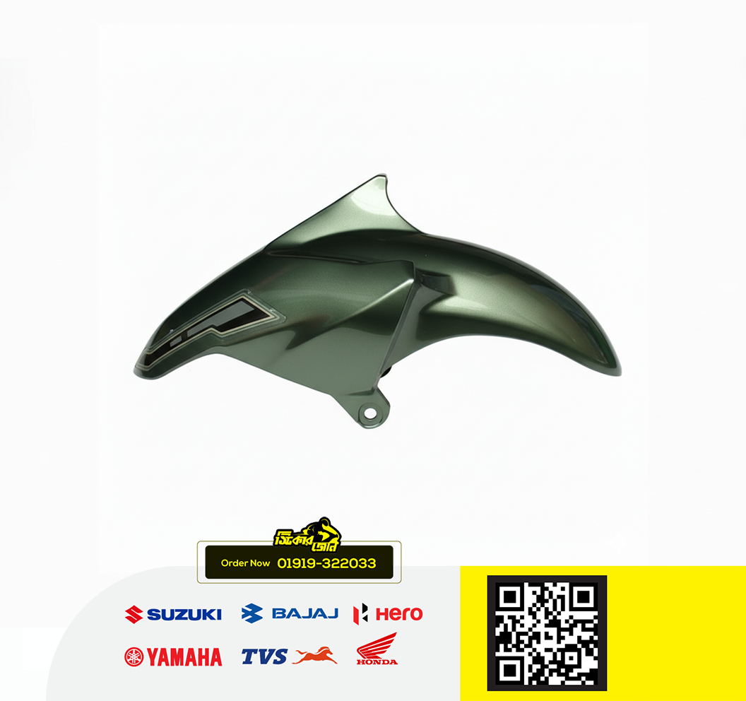 Mudguard for Yamaha FZS V1, V2, Fazer V1, V2 (Army Color) bike._img_0