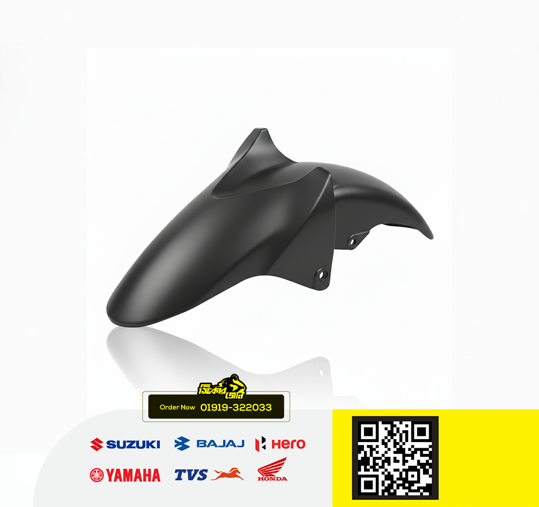 Mudguard (Grey Color) for Yamaha FZS V2, Fazer V2 bike._img_0