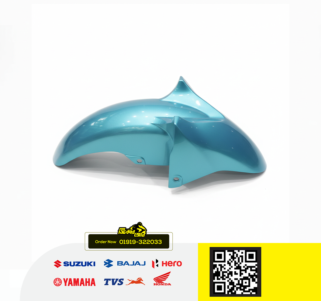 Mudguard (Past Color) for Yamaha FZS V2 & Fazer V2 (White Color) bike._img_0