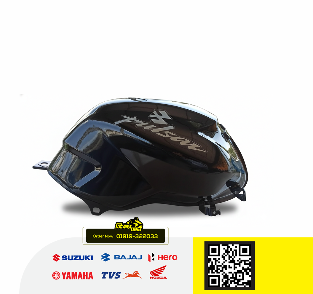 Fuel Tank for Bajaj Pulsar 135 Black Tank P2_img_0