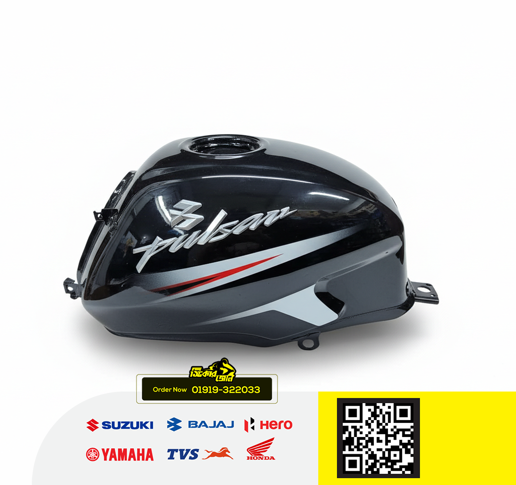 Fuel Tank for Bajaj Pulsar Black White P2_img_0