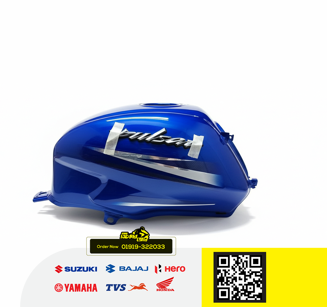 Fuel Tank for Bajaj Pulsar Blue Chrome P2_img_0