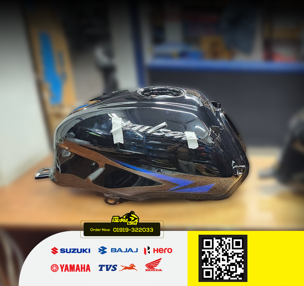 Fuel Tank for Bajaj Pulsar Dubel Desk Black Blue Tank P2_img_1
