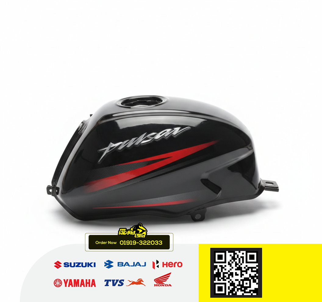 Fuel Tank for Bajaj Pulsar UG7 Black Red P2_img_0