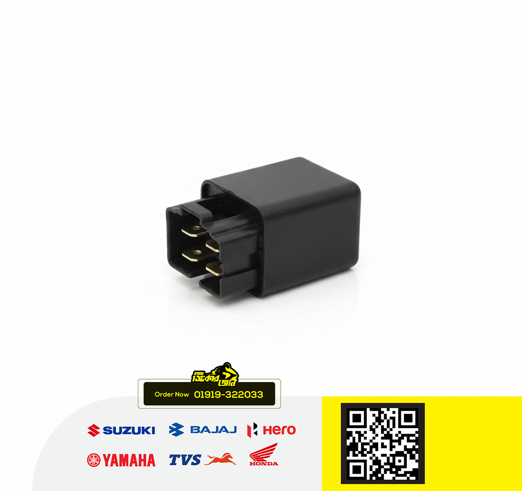 Relay Assy-Headlight Relay for Yamaha FZS V1, FZS V2, Fazer V1, Fazer V2, R15 V2, MT15 V2, Saluto 125 bike._img_0