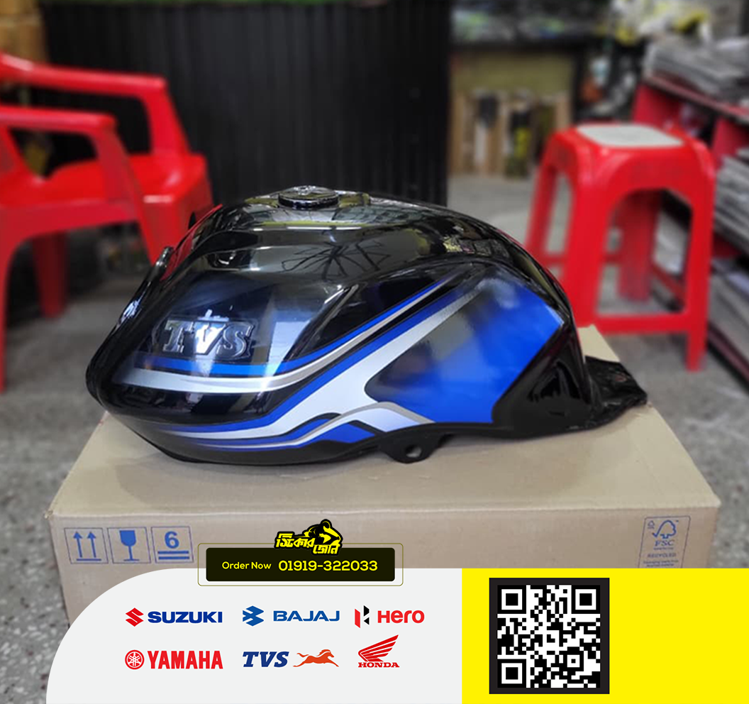 Fuel Tank for Tvs Metro + Black Blue P2_img_1