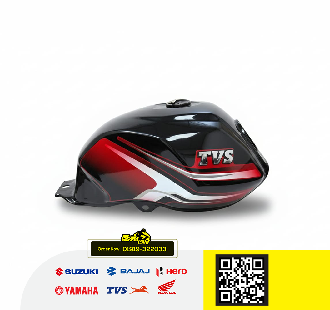 Fuel Tank for Tvs Metro + Black Red P2_img_0