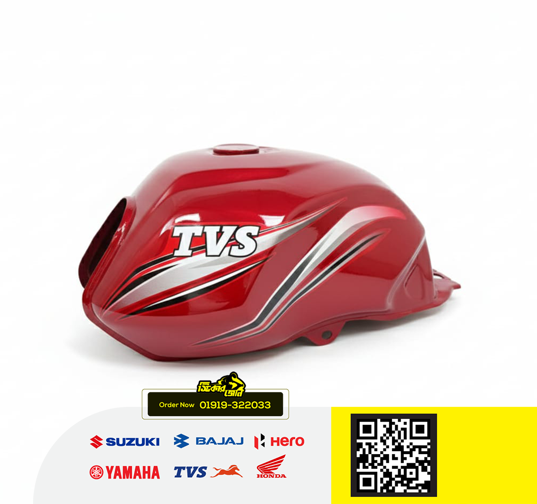 Fuel Tank for Tvs Metro Plus Red P2_img_0