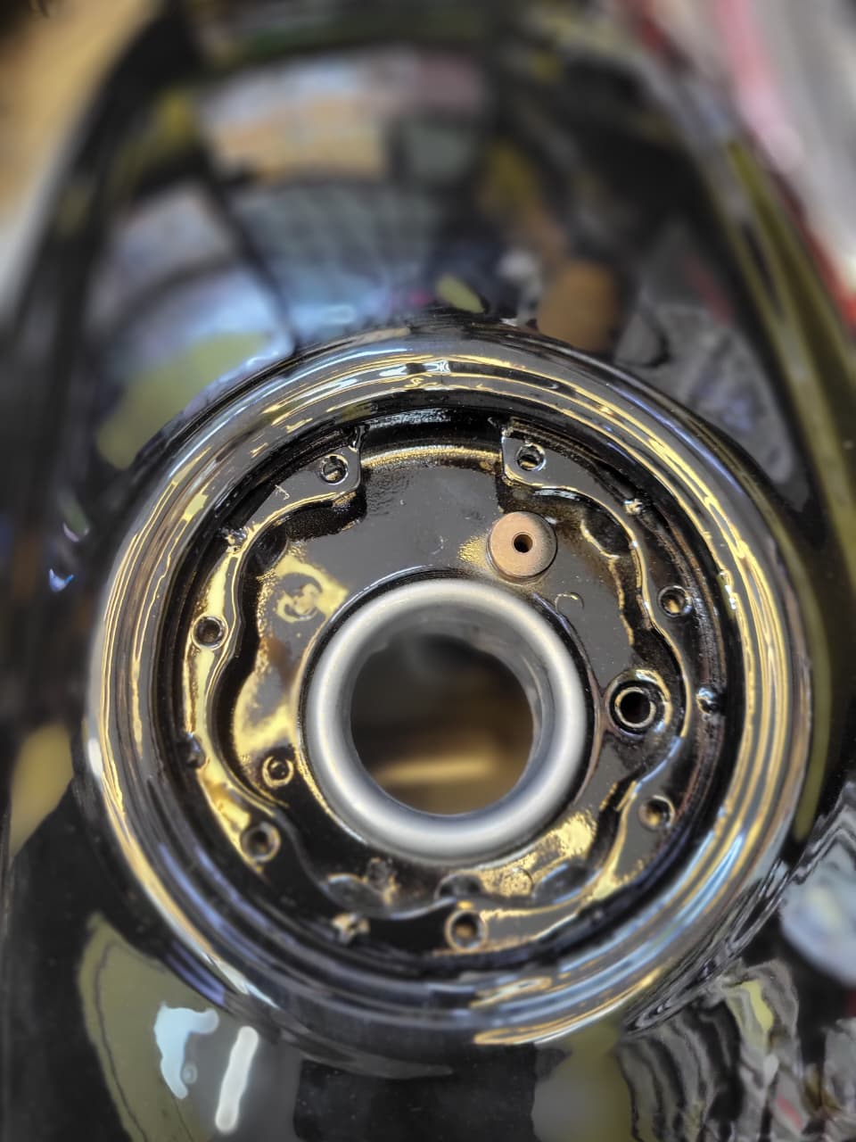 Fuel Tank for Bajaj Pulsar Dubel Desk Black Red Tank P2_img_3