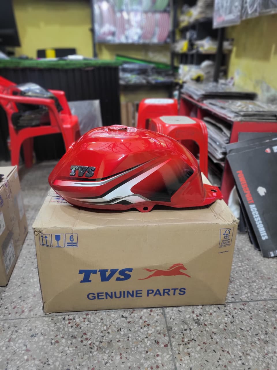 Fuel Tank for Tvs Metro + Red Red P2_img_1