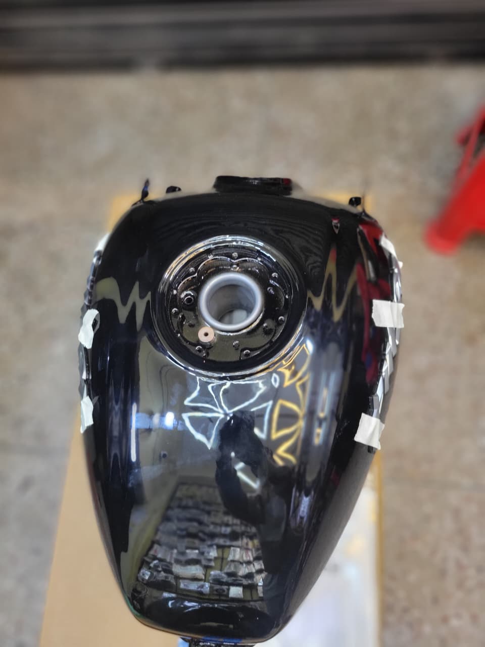 Fuel Tank for Bajaj Pulsar UG7 Black Red P2_img_2