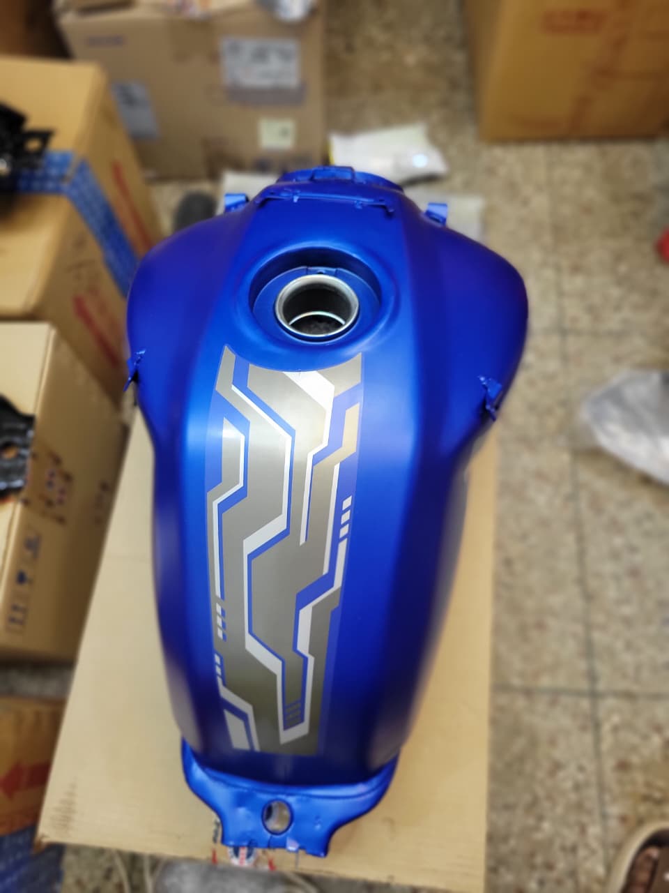 Fuel Tank for Tvs Apach RTR Matt Blue P2_img_2