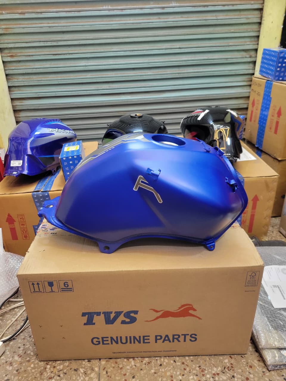 Fuel Tank for Tvs Apach RTR Matt Blue P2_img_1