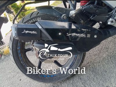 Premium Black Silencer Cover For Apache RTR 4V_img_1