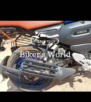 Premium Black Heavy Silencer Gourde For Yamaha FZ-X_img_1