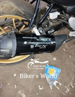 Premium Black Silencer Cover For Yamaha FZ-X_img_1