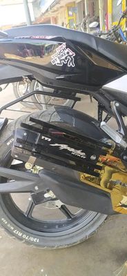 Premium Black Silencer Gourde For Apache RTR 4V_img_1