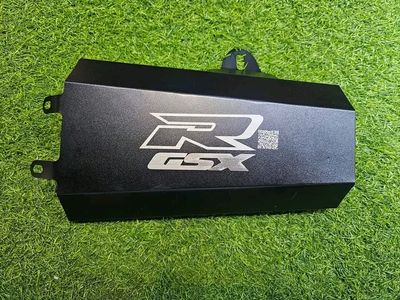 Premium Heavy Black Silencer Cover For GSXR Bike_img_0