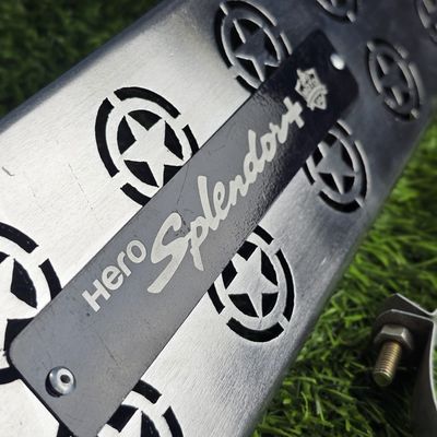 Premium SS Star Model Silencer Gourde For Splendor Plus_img_1