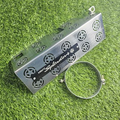 Premium SS Star Model Silencer Gourde For Splendor Plus_img_0