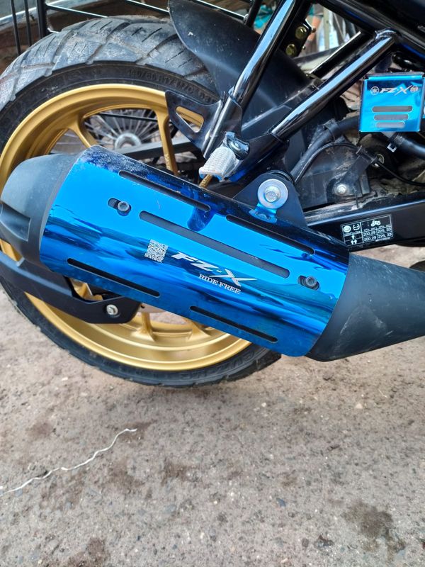 Premium Heavy Blue Silencer Cover For Yamaha FZ-X