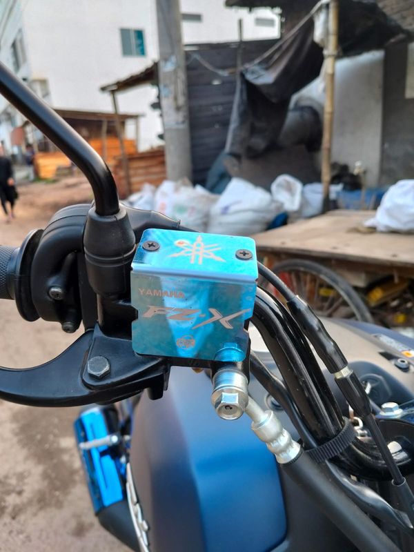 Premium Blue Master Cylinder Cover For Yamaha FZ-X