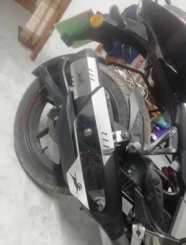 Premium SS Silencer Cover For Apache RTR 4V