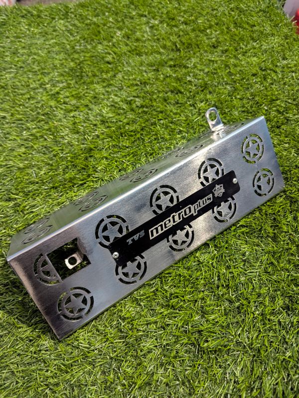 Premium SS Star Silencer Gourde For TVS Metro Plus