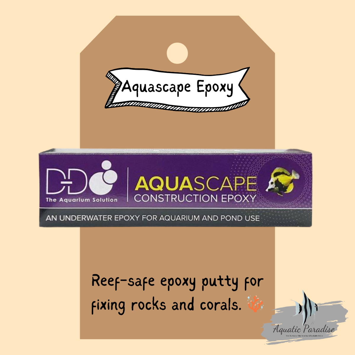 D‑D Aquascape Construction Epoxy -Coraline Color (4oz/113.4g)