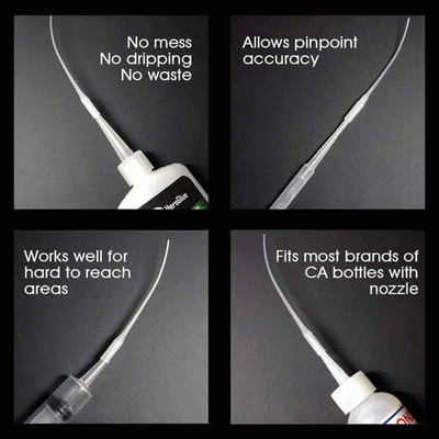 Superglue Applicator Tips, Thin Super Glue Tip 100PCS SET_img_1