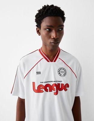 Underground League Premium Jersey Tee In White._img_3