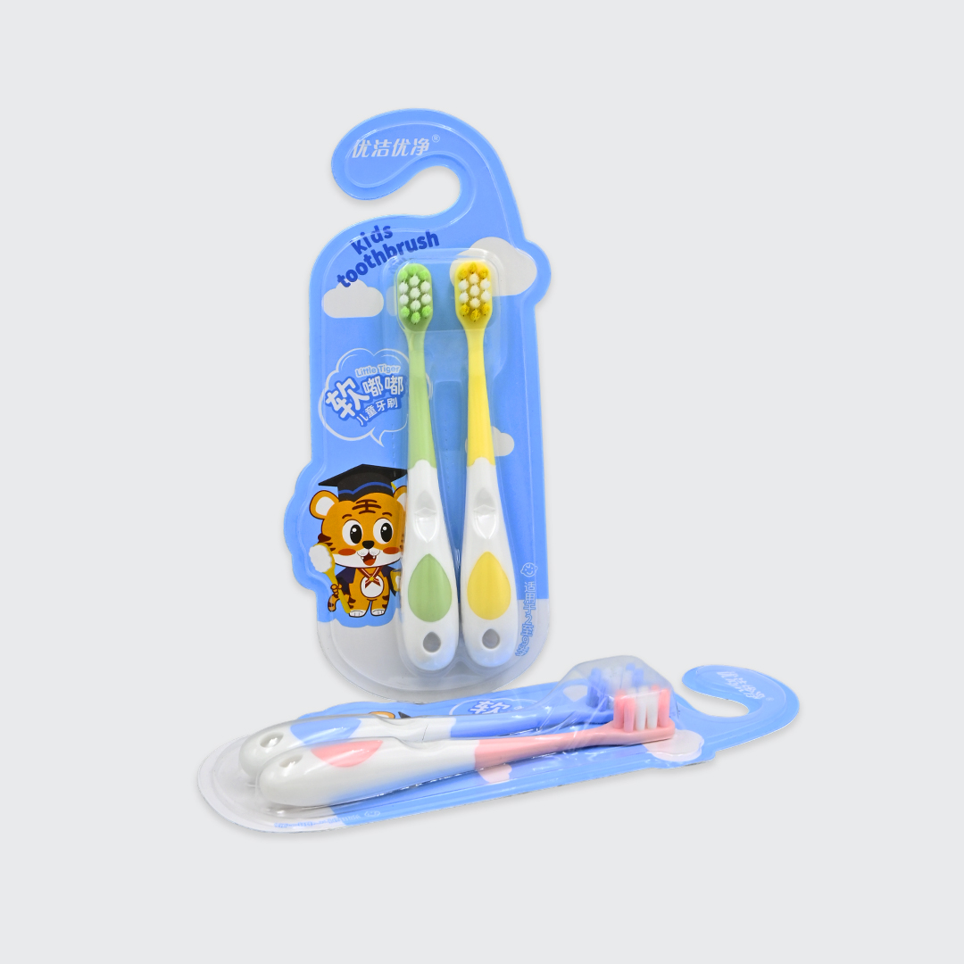 ProX 2-Pack Ultra-Soft Kids Little Tiger Themed Toothbrush AB-2869_img_1