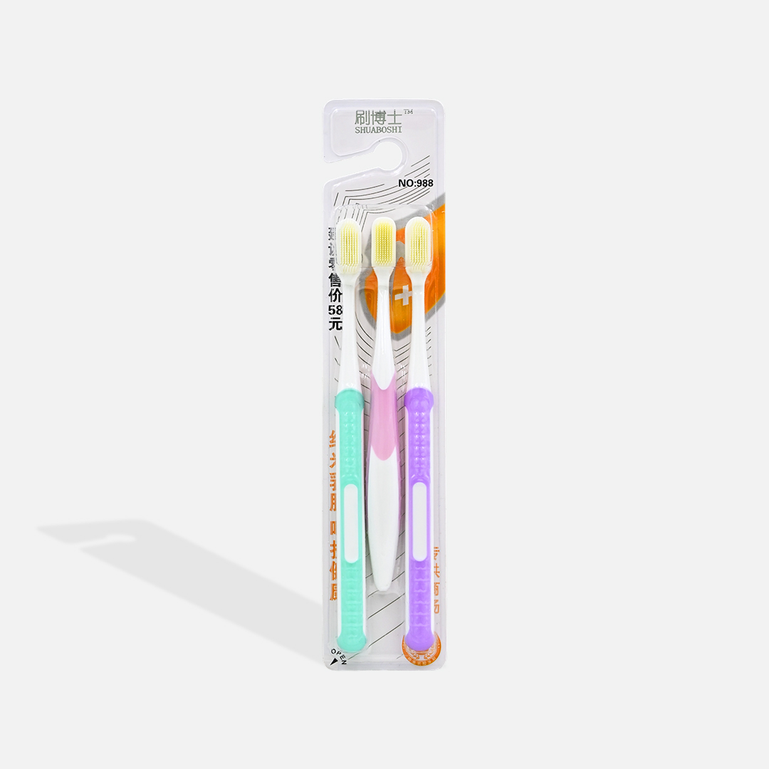 ProX 3Pcs Ultra-Fine Fiber Toothbrush Set AB-2876