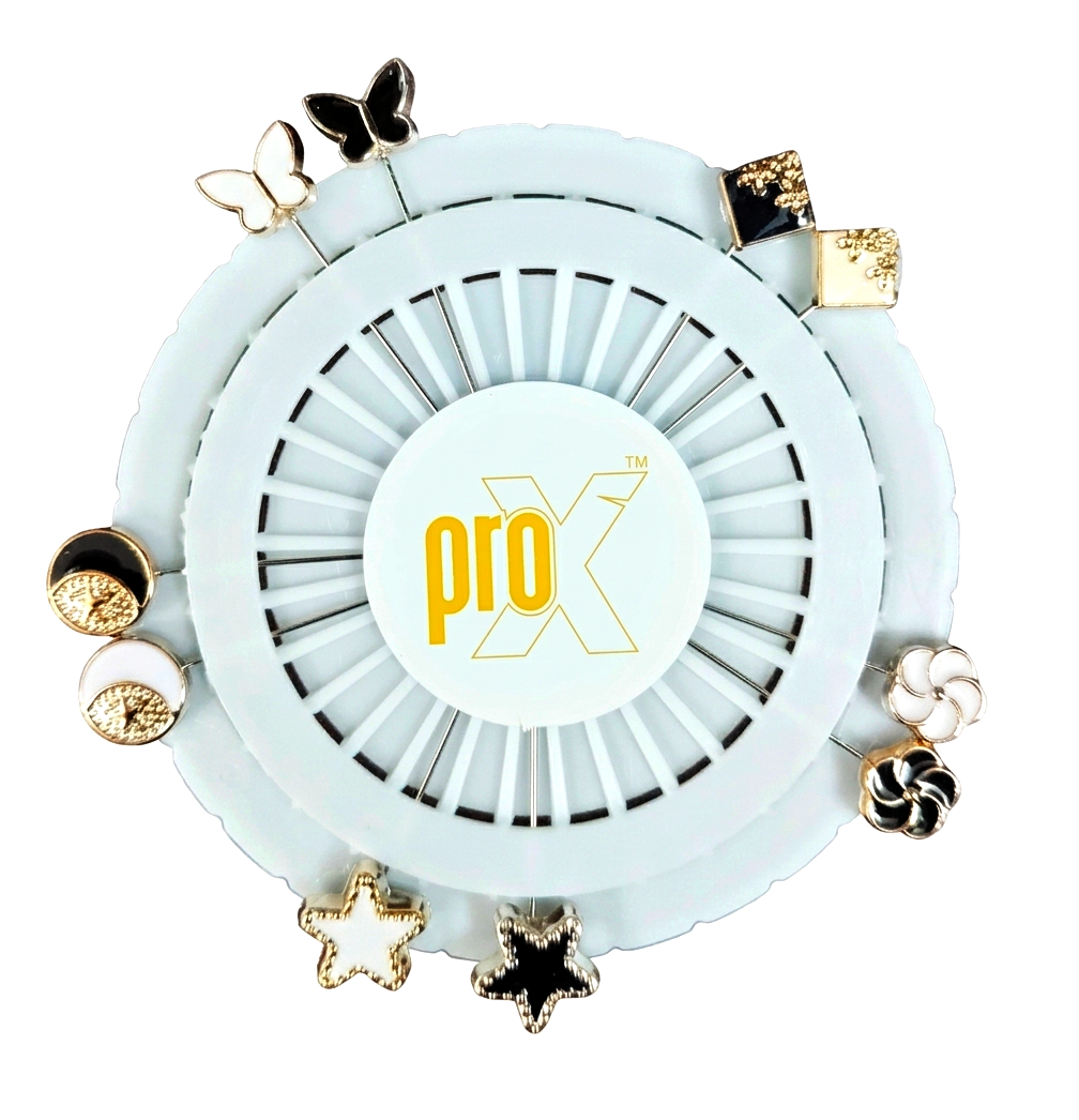 ProX High Quality 10pcs Metal Stick Hijab Pin Set_HP-505-2