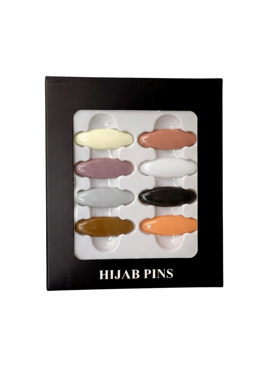 ProX Essential Neutral Snag-Free Colorful Hijab Pin 8pcs Set_HP-506-1_img_0