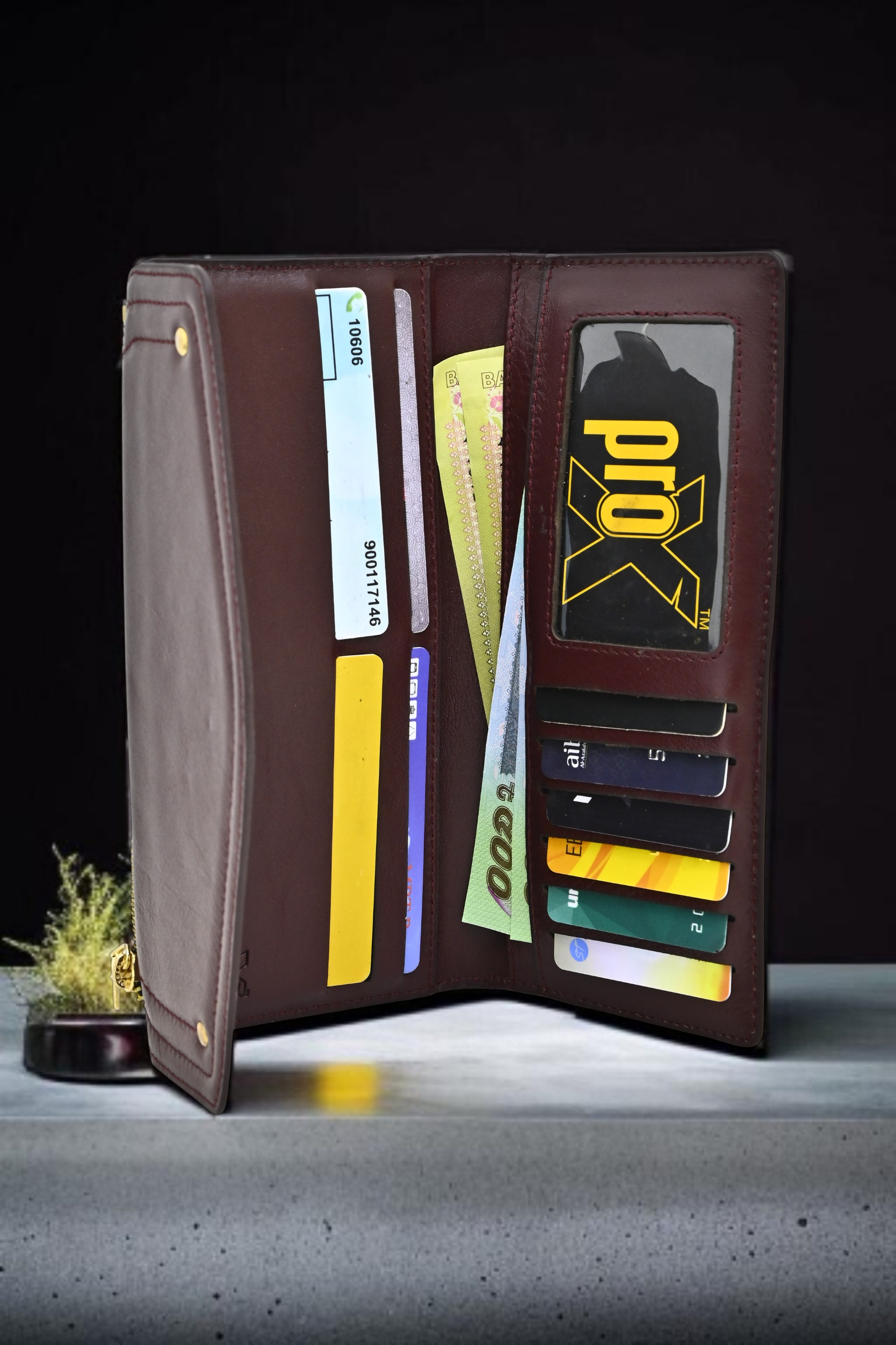 ProX Ladies Purse LW-2883 Wine Brown_img_1