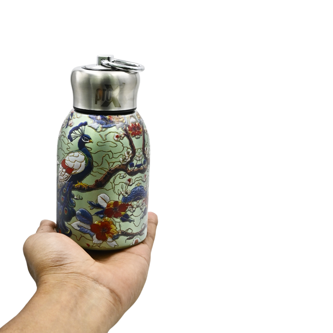 300ml High Quality SS Thermos Water Bottle – WB-2609 Peacock ( Pest )_img_2