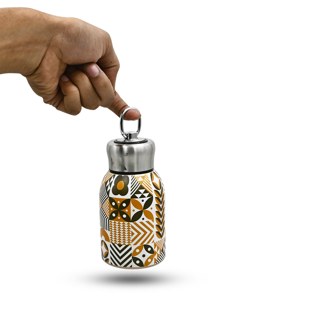 300ml High Quality SS Thermos Water Bottle – WB-2609 Square Pattern_img_3