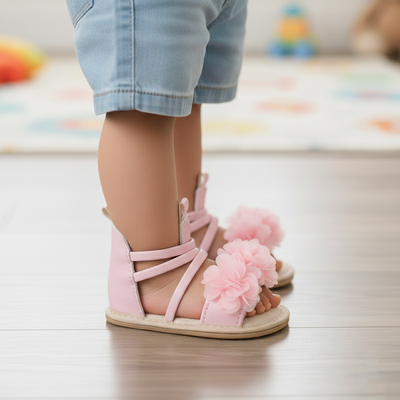 Baby Girls Floral Soft & Stylish Comfort Anti Slip Sandals (6 to 18 months)_img_1