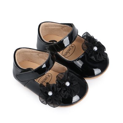 Baby Girl Floral Patent Leather Anti-Slip Sole Party Shoe (0 to 15 months)_img_3