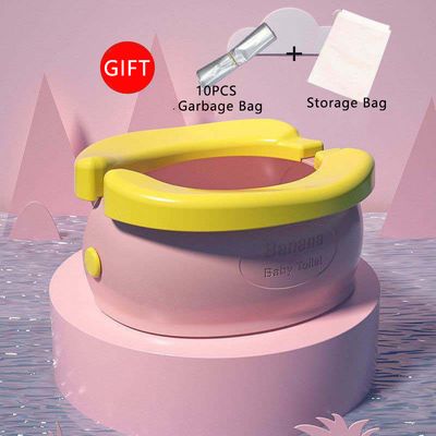 Baby Foldable Travel Potty Seat with 10PCS Garbage Bags & Storage Bag | Portable Toddler Toilet_img_5