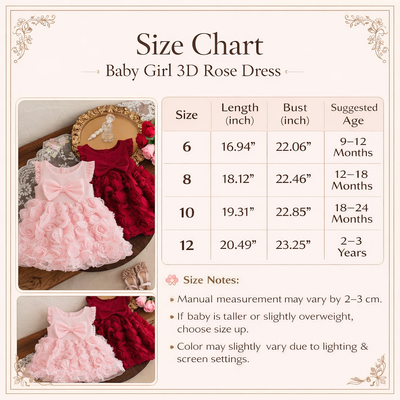 Baby Girl Flying Sleeves Elegant 3D Rose Summer Princess Dress (6 months to 3 years)_img_10
